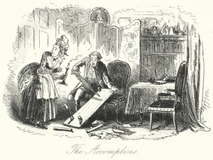 The Accomplices by Hablot Knight (1815-92) (after) Browne