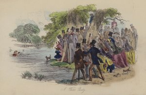 Illustration for Lewis Arundel or The Railroad of Life by Frank E Smedley by after Hablot Knight Browne