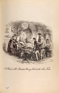 I Find Mr Barkis Going Out with the Tide, from David Copperfield by Charles Dickens (1812-70) by Hablot Knight Browne