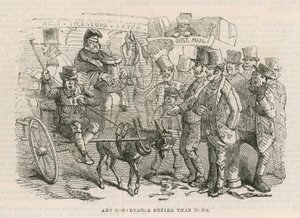 The Great Cab Strike: Any Convenience Better Than None by Hablot Knight Browne