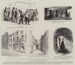 The Home of Little Dorrit, the Old Marshalsea Prison, Southwark by Hablot Knight Browne