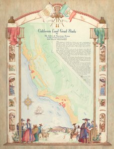 Map: California Land Grant Study by Hal Blakeley