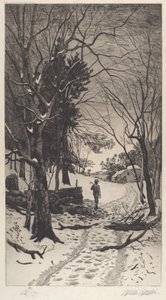 Untitled (Winter Landscape) by Hamilton Hamilton