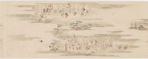 Pastimes and Occupations of the Twelve Months, Edo period, late 17th-early 18th century by Hanabusa Itcho
