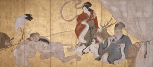 Seven Gods Of Good Fortune by Hanabusa Itcho