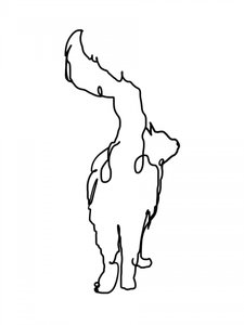 Curious Cat Line Art by Hanna Lee Tidd