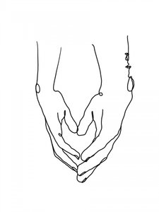 Minimal Heart Hands by Hanna Lee Tidd
