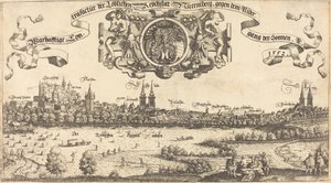 View of Nuremberg from the West (center section)