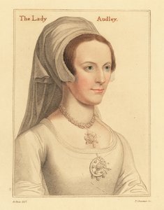Elizabeth, second wife of Thomas Audley (engraving)