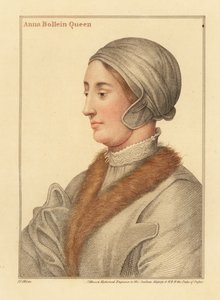 Queen Anne Boleyn, second wife of King Henry VIII by Hans (after) Holbein the Younger