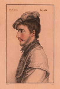Sir Nicholas Poyntz (c.1528-1556), English courtier (engraving)