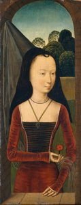 Young Woman with a Pink