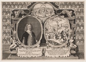 Niels Windet to Grundet and a Depiction of Christ on the Cross by Hans Andreas Greys