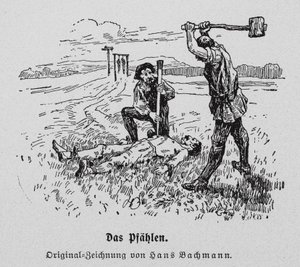 Execution by impalement by Hans Bachmann