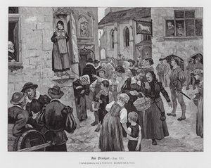 Woman in the pillory by Hans Bachmann