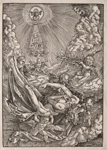 Christ Carried to Heaven by Angels by Hans Baldung