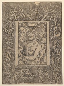 Ecce Homo with Ornamental Border Showing the Triumph of Bacchus by Hans Baldung