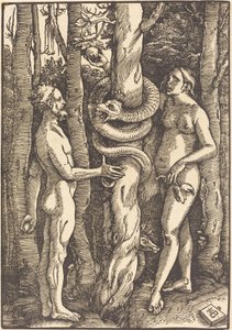 Adam and Eve with Serpent by Hans Baldung Grien