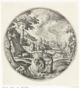 Weeds Being Burned (The Parable of the Weeds Among the Wheat) by Hans Bol