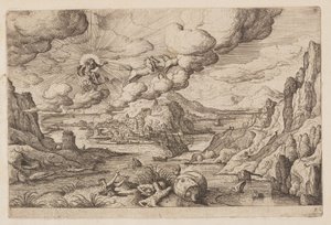 Plate 26, from Landscapes with Scenes from the Old and New Testament and Ovid’s Metamorphoses