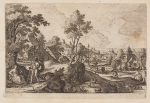 Plate 6, from Landscapes with Scenes from the Old and New Testament and Ovid’s Metamorphoses