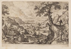 Plate 8, from Landscapes with Scenes from the Old and New Testament and Ovid