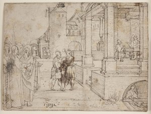 Christ Surrounded by Apostles and Pharisees
