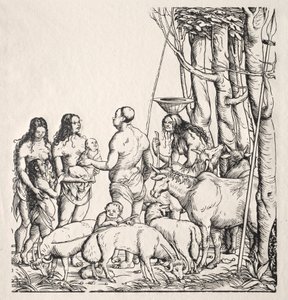 Hottentots with Herd by Hans Burgkmair
