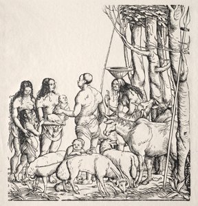 Hottentots with Herd by Hans Burgkmair
