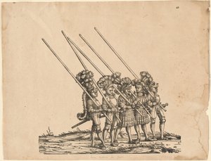 Five Tilters on Foot by Hans Burgkmair I