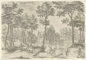 View of the Castle of Rivieren by Hans Collaert (I)