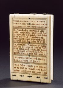 Tablet compass sundial, Nuremberg, 1574