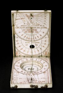 Tablet compass sundial, Nuremberg, 1574 by Hans Ducher