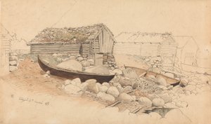 View of Eidfjord by Hans Gude