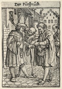 Dance of Death: The Advocate by Hans Holbein