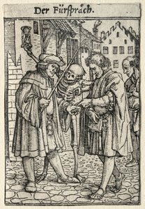 Dance of Death: The Advocate by Hans Holbein