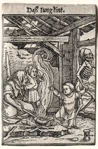 Dance of Death: The Child by Hans Holbein