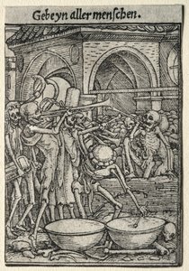 Dance of Death: The Trumpeters of Death by Hans Holbein