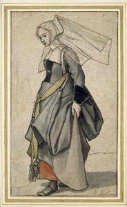 A Young English Woman, 16th Century by Hans Holbein der Jüngere