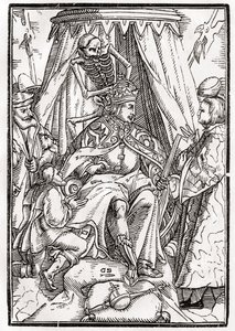 Death Comes for the Emperor, engraved by Georg Scharffenberg, from 