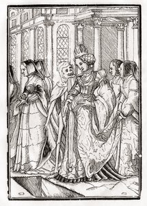 Death Comes for the Empress, Engraved by Georg Scharffenberg, from 