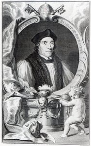 John Fisher, Bishop of Rochester, Engraved by Jacobus Houbraken by Hans Holbein der Jüngere