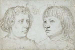 Ambrosius and Hans by Hans Holbein the Elder