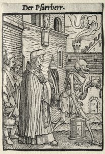 Dance of Death: The Pastor by Hans Holbein the Younger