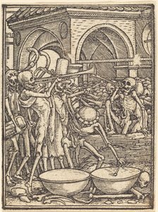 Skeletons Making Music by Hans Holbein the Younger