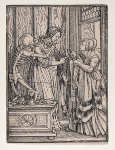 The Countess, from "The Dance of Death" by Hans Holbein the Younger