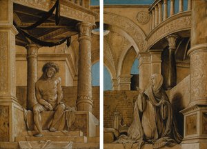 The Pensive Christ and the Virgin Mary Grieving, c.1518-20 by Hans Holbein der Jüngere