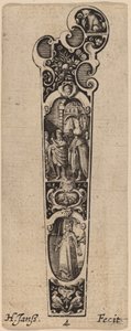 Handle for Knife or Fork, Ornamented with Figures by Hans Janssen