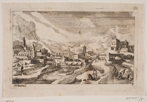 Mountain Landscape with the Good Samaritan in the Foreground by Hans Jørgen Kirksteen