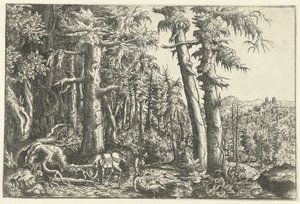 Landscape with Good Samaritan by Hans Lautensack